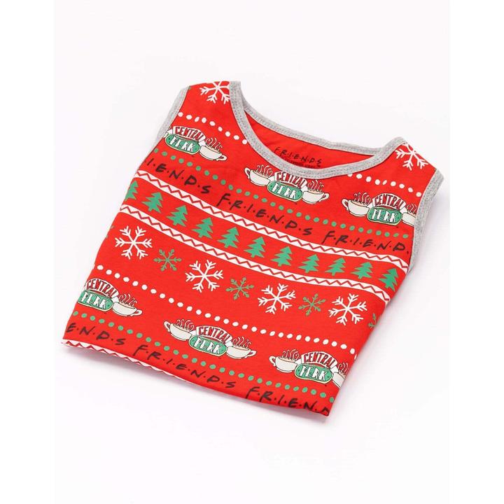 Actual product image Friends Dog pyjamas Central Perk Christmas design (S, Dog coat)