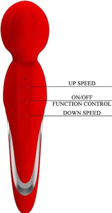 Actual product image Pretty Love Walter Vibrator Rod Red
