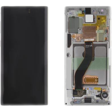 Samsung Galaxy Note 10 Display Aura white (Display, Galaxy Note 10), Mobilgerät Ersatzteile, Weiss