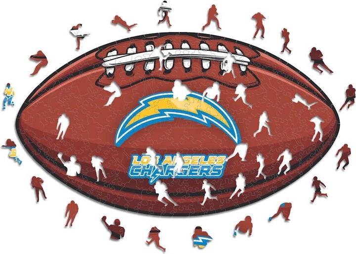 Iconic NFL - Los Angeles Chargers– Football with Logo - Wooden Puzzle Size M (270 pieces) (270 pieces)