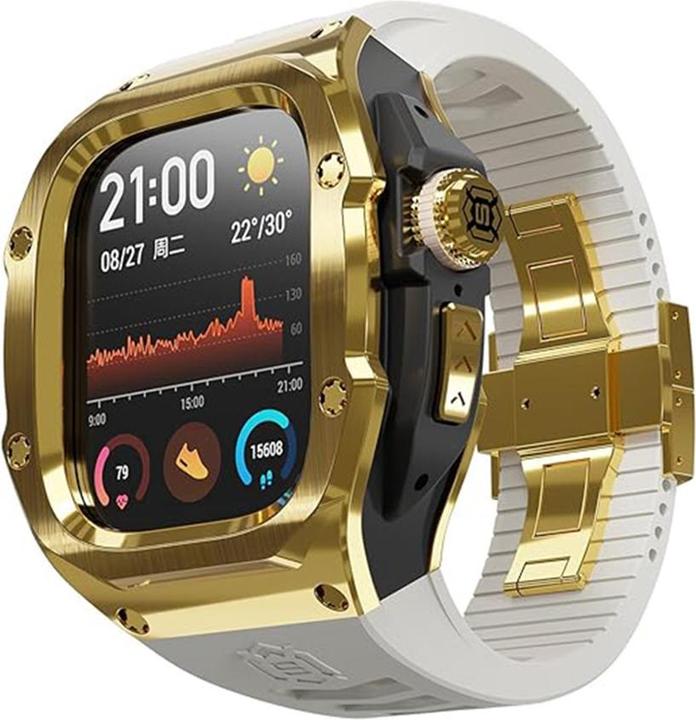 Productafbeelding Shellbox - Waterproof IP68 + Watchband - Apple Watch Ultra / Ultra 2 - Gold