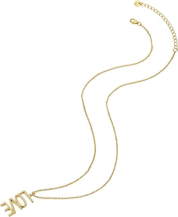 Produktbild Glanzstücke München Damen Love Sterling Silber Zirkonia gelbgold 40,0 cm Basiskette + 5,0 cm Verlängerung - 23684 (Sterling Silber, 40 - 45 cm)