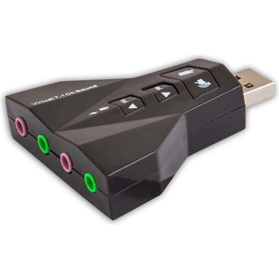 Savio AK-08 - lydkort (USB 2.0), Scheda audio