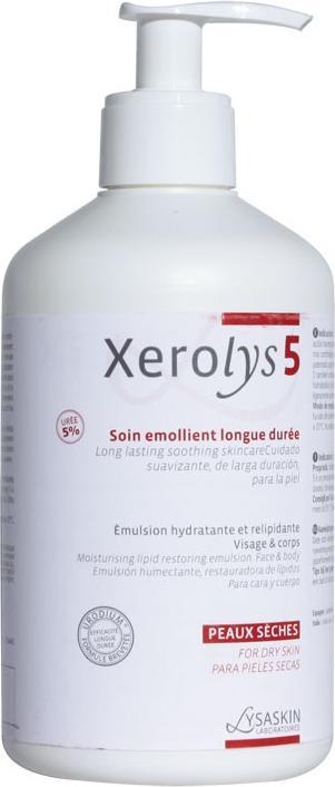 Biotherm Lab Lysaskin, Xerolys 5, Protects & Hydrates, Body Emulsion, For Face & Body, 500 ml Unisex (500 ml)