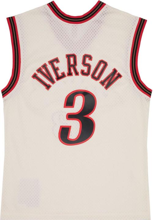 Image du produit Mitchell & Ness NBA Philadelphia 76ers Allen Iverson Off White Team Color Maillot Swingman Hommes (XXL)