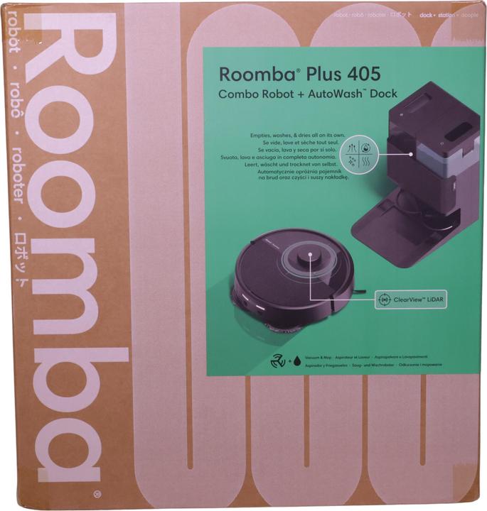 Immagine prodotto iRobot Roomba Plus 405 Combo + AutoWash Dock (7000 Pa, Panni di pulizia (rotanti))