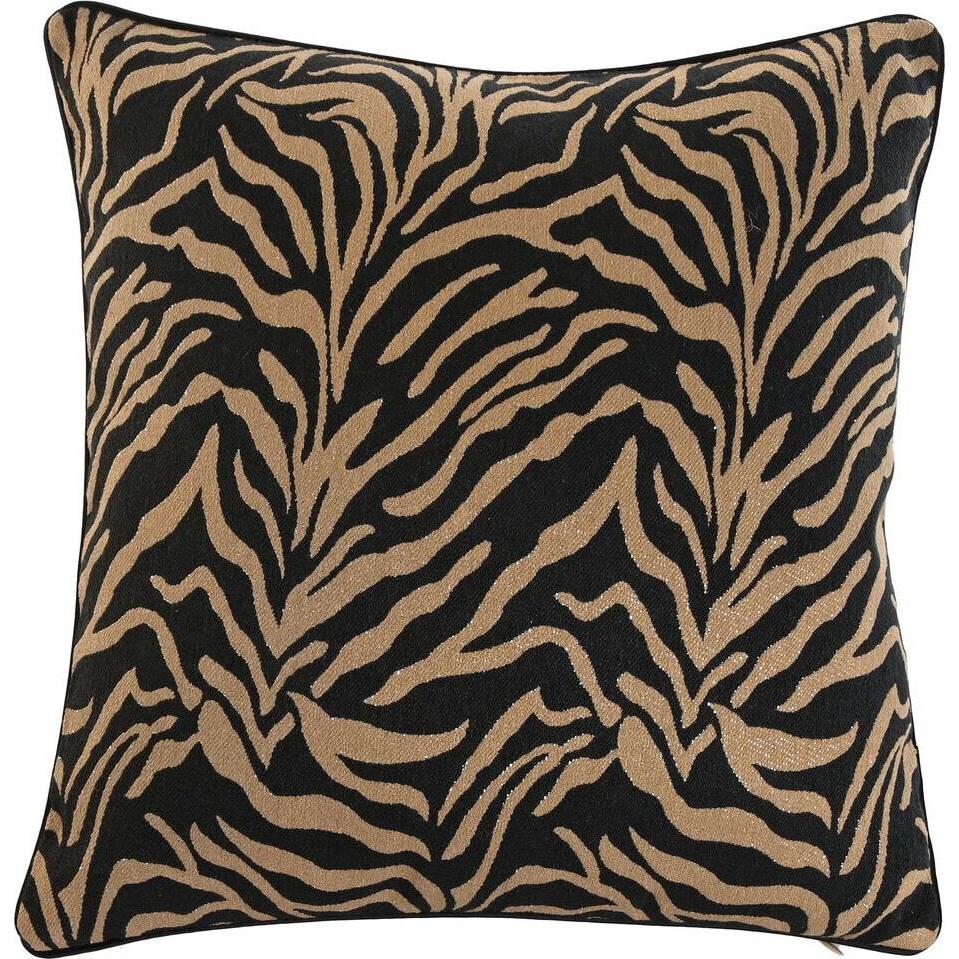 Esprit, Decoratieve kussens, Home kussen zwart goud 45 x 15 x 45 cm (15 x 45 cm)