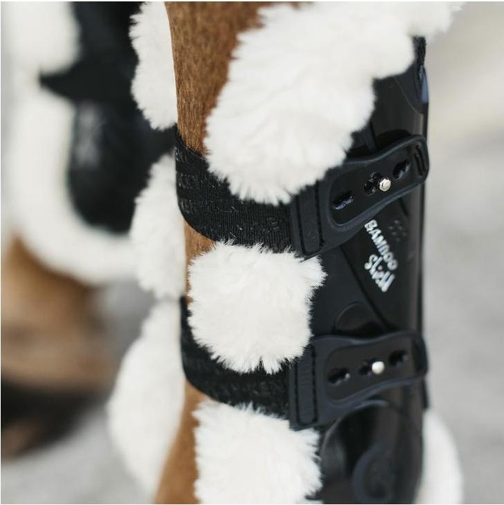 Actual product image Kentucky Horsewear Gaiters Vegan Lambskin Bamboo Elastic
