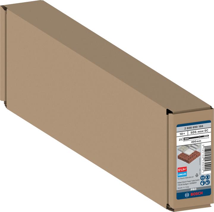 Actual product image Bosch Professional Zubehör PRO SDS max-5C flat chisel set, 25 x 400 mm (25 mm)