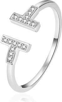 Immagine prodotto Agato - Fashionable open ring made of silver AGT-R13W42 - Circuit: 52 mm (52)