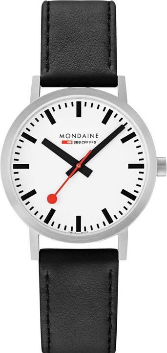 Immagine prodotto Mondaine Classic - Vegan gebürstet (Orologio da polso analogico, Fatto in Svizzera, 40 mm)
