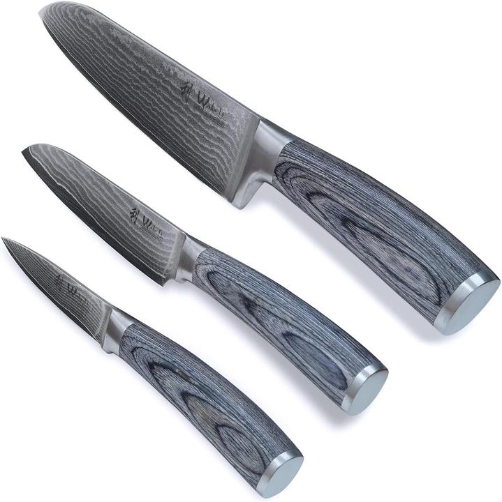 Produktbild Wakoli Edis 3er Damastmesser-Set (16 cm)