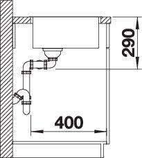 Produktbild Blanco Andano 400/400-IF (Einbauspüle, 44 cm, 86.50 cm)