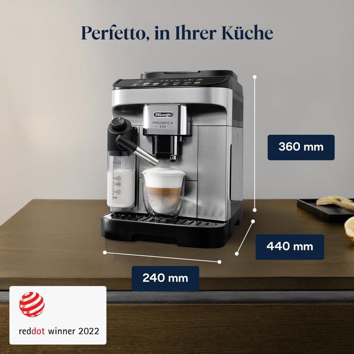 Produktbild De'Longhi Volautomatische Espressomaschine mit Melksystem, 7 Knöpfe für Cappuccino und Espresso