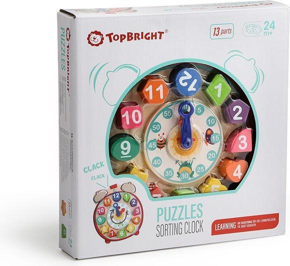 Actual product image Topbright Toys Wooden Sorting Clock