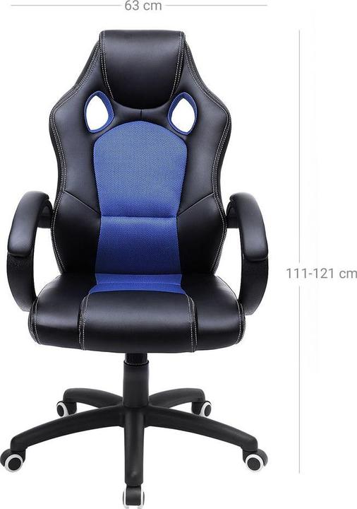 Immagine prodotto Songmics Sedia da gioco Nero Blu