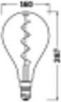 Actual product image Osram Vintage 1906 Led Big Special Shapes (E27, 5 W, 110 lm, 1 x, G)
