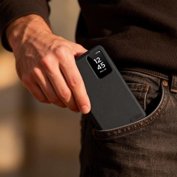 Actual product image Tech-Protect Smart Wallet Galaxy S26 Matte Schwarz (Samsung Galaxy S26)