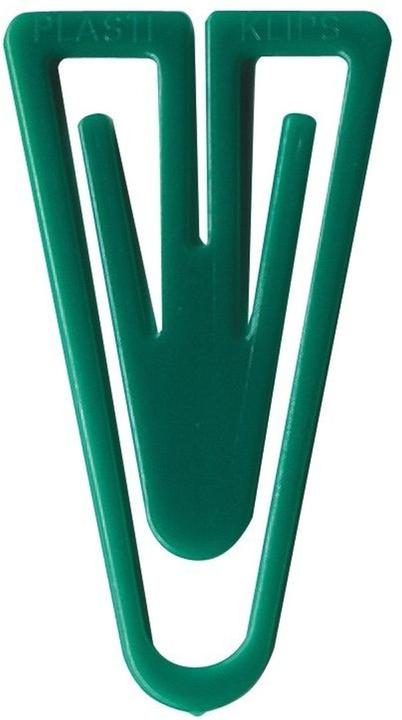 Laurel Paper clips plastic clips 21mm PU=1000 pieces green (1 x)