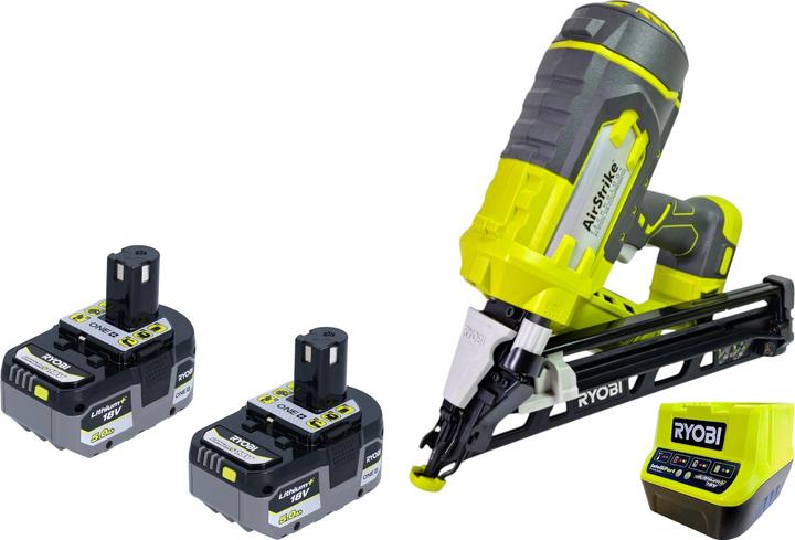Image du produit Ryobi R15GN18-0 Akku Nagler 18 V 24 - 64 mm + 2x Akku 5,0 Ah + Ladegerät (Pistolet à clous)