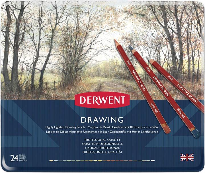 Actual product image Derwent Drawing Buntstifte (24 x)