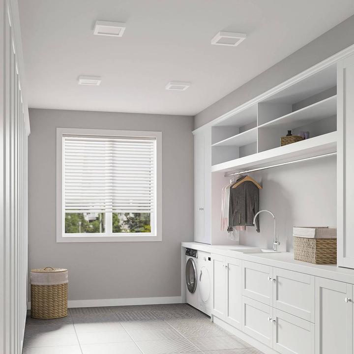 Image du produit Prios Alette LED plafonnier, blanc, 22,7 cm 24W (2656 lm)