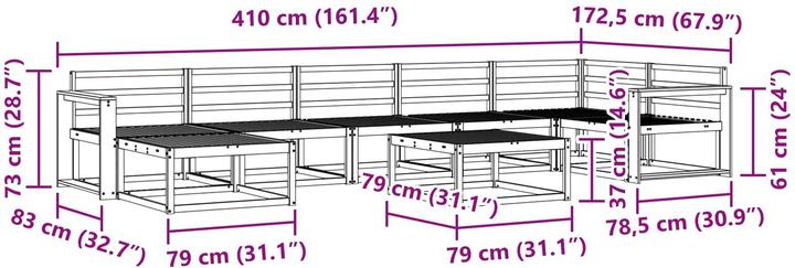Produktbild vidaXL Outdoor-Sofa
