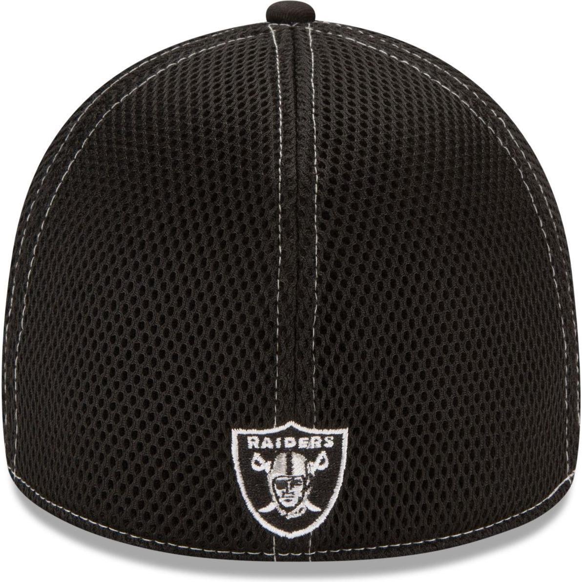 Thumbnail - New Era, Herren, Cap, 39Thirty Stretch Mesh Cap - Las Vegas Raiders - L/XL, Schwarz, (L)