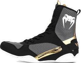 Venum Boxschuhe Boxstiefel / Elite / Schwarz-Weiss-Gold / EU 44 (44)