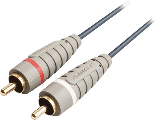Bandridge BLUE Stereo RCA Cable (1 m, Cinch)