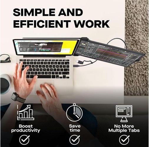 Productafbeelding Mobile Pixels Duex Plus DS 13.3 (Zwart) FH (1920 x 1080 Pixels, 13.30")