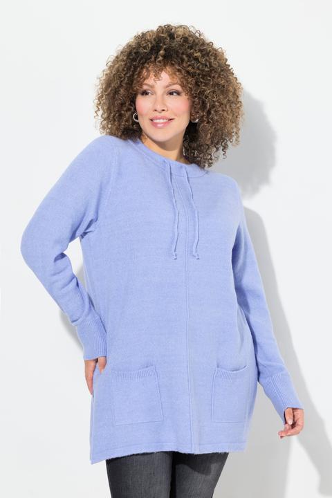 Immagine prodotto Ulla Popken Pullover, Stehkragen, Kordel, Taschen, Langarm (42, 44)