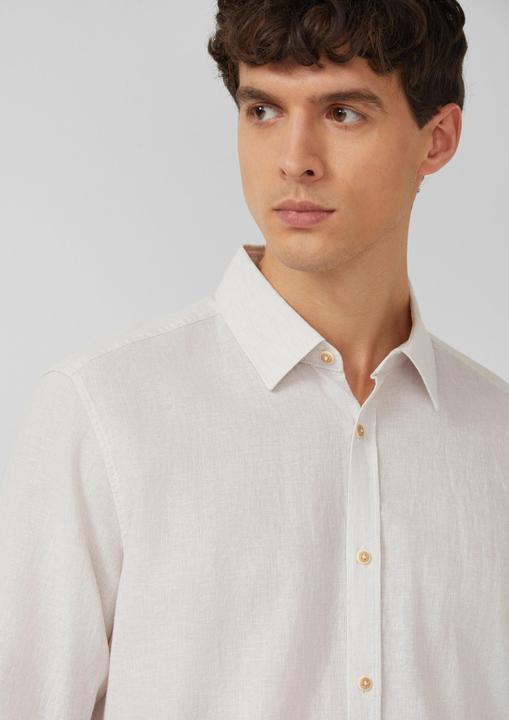 Immagine prodotto s.Oliver Regular Fit: Langarmhemd aus Leinenmix mit Streifen (M)