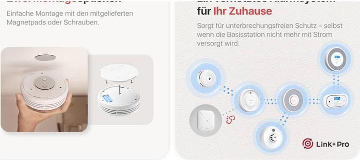 Productafbeelding X-Sense XS0D-MR61 6 1 RF-Rauchmelder-Set mit Gateway