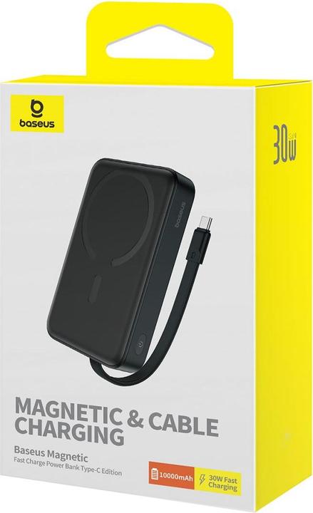 Immagine prodotto Baseus Powerbank Magnetic Mini 10000mAh 30W MagSafe (nero) (10000 mAh, 30 W, 37000 Wh)