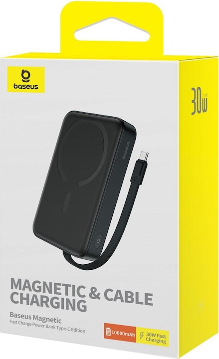Produktbild Baseus Magnetic Mini Charger (10000 mAh, 30 W, 37000 Wh)