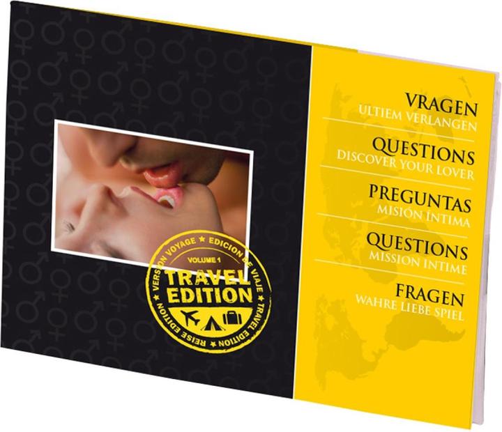 Actual product image tease & please True Love Game Part 1 Travel Edition (Board game, German, Spanish, French, English)