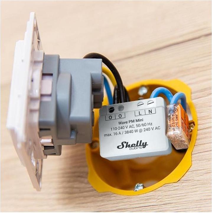 Actual product image Shelly Qubino Wave PM Mini (Switch actuator)