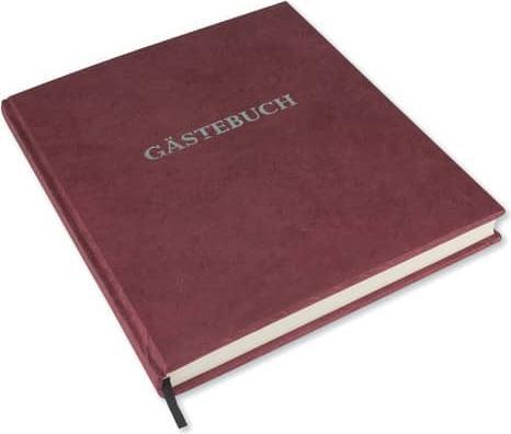 Produktbild Prona Gästebuch m.Wortprägung bordeaux (21 x 24 cm)