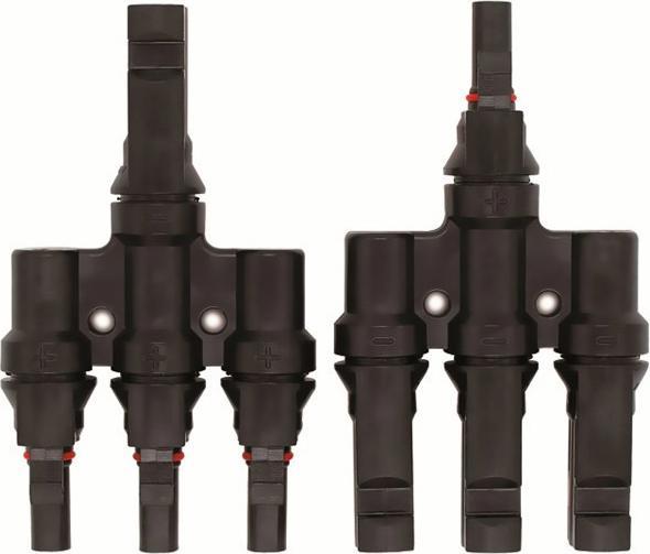 Image du produit Voltima Adaptateur de connexion solaire pour câble solaire 4-6mm² 3sur1 (T) MC type 4