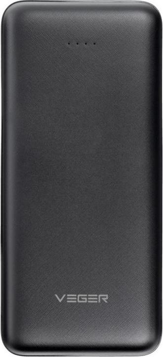 Actual product image 4Kom Power bank Veger VEGER powerbank 20000 mAh 2A A20 (W2015) black (20000 mAh, 74 Wh)