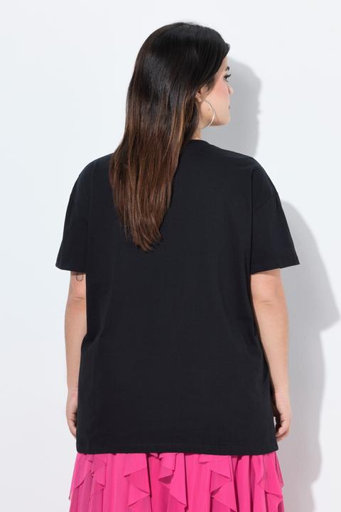 Produktbild Angel of Style T-Shirt, Boxy Fit, bunter Schriftzug (50)