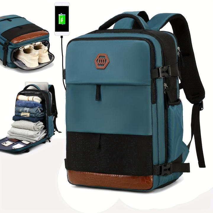 Only-Bags.Store Travel Backpack With Shoes Compartment, Large Capacity Business Computer Daypack, Outdoor Travel