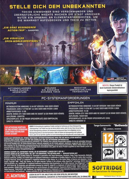 Produktbild Bethesda Ghostwire: Tokyo (PC, DE)