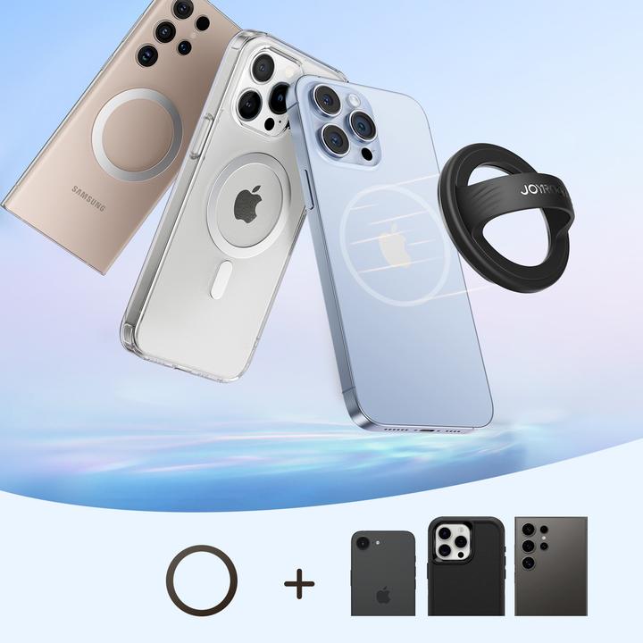 Actual product image Joyroom Magnetic Ring Holder for Smartphone – Black
