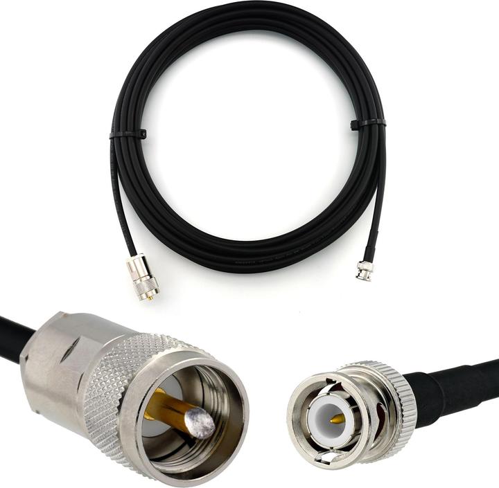 Produktbild Rangeful BNC Male to PL259 20m UHF Coaxial Cable??? HF240 (LMR240 equivalent) HF240-BNCM-PL-20