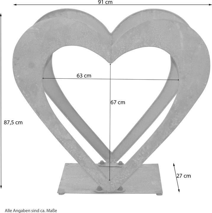 Actual product image Möbel Direkt Online Heart (91 x 27 x 87.50 cm)