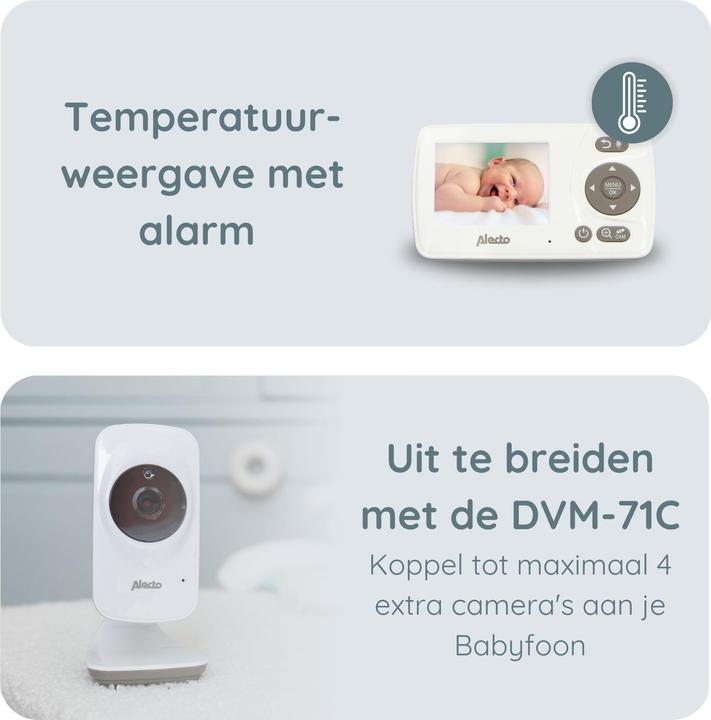 Produktbild Alecto DVM-71 (Babyphone mit Kamera, 300 m)
