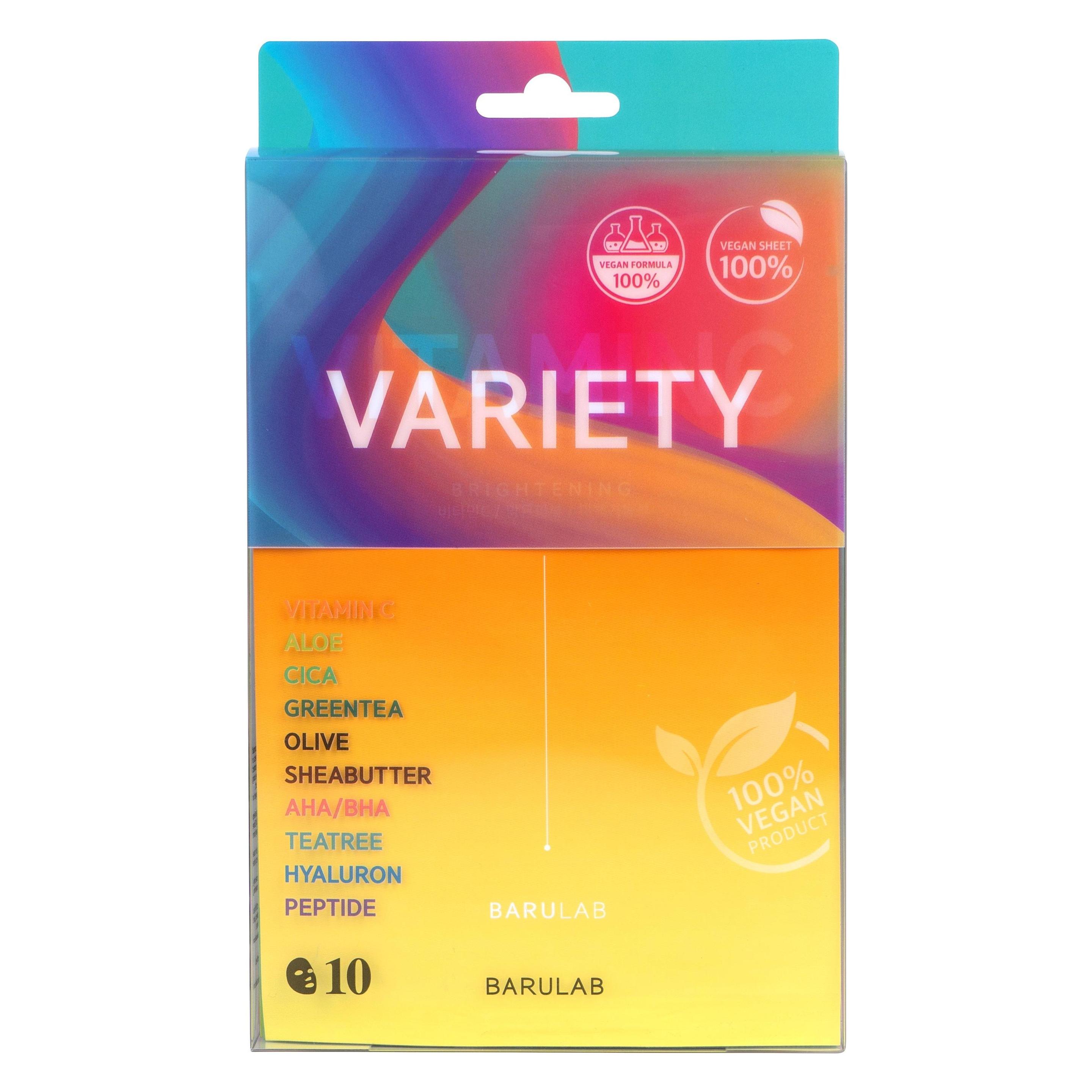 Barulab, Maschera Viso, Confezione Di Maschere Vegane