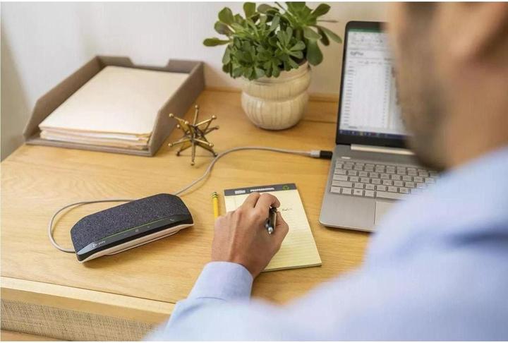 Image du produit Poly HP Sync 10 USB-A USB-C Speaker Phone, PC, Silver, 0.715 m, IP64, Windows 10, 100 - 7800 Hz